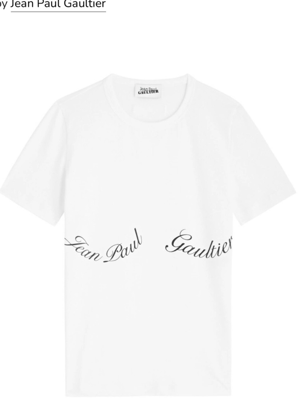 Jean Paul Gaultier Logo Print Graphic Print Tee in Xl.